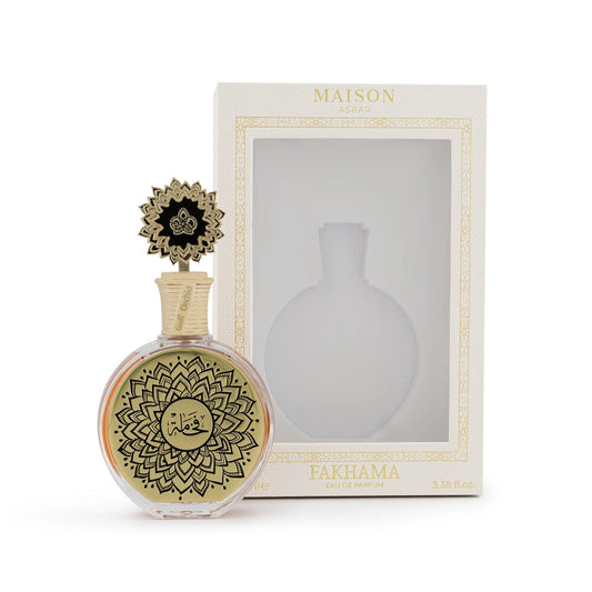 Fakhama by Maison Al Asrar bottle with packaging box