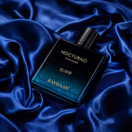 Nocturno Elixir by Rayhaan – men's woody amber perfume | THE FRAGRANCE STORE