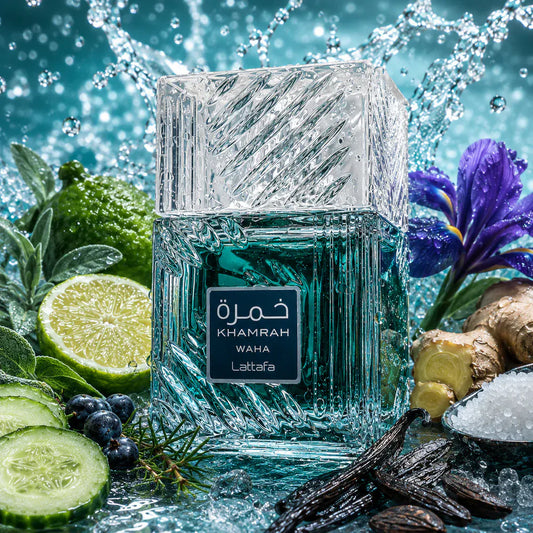 Khamrah Waha by Lattafa – unisex fresh aquatic perfume | THE FRAGRANCE STORE