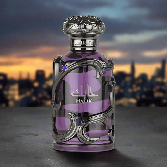 Habik for Men by Lattafa bottle with packaging box